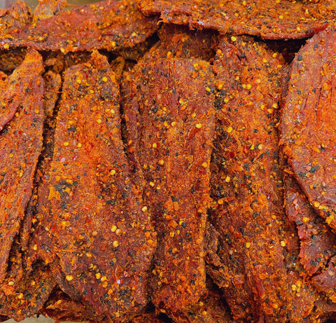 Pepper Beef Jerky- Khô Bò Tiêu Đen Cay Nhiều - 0.5 lb