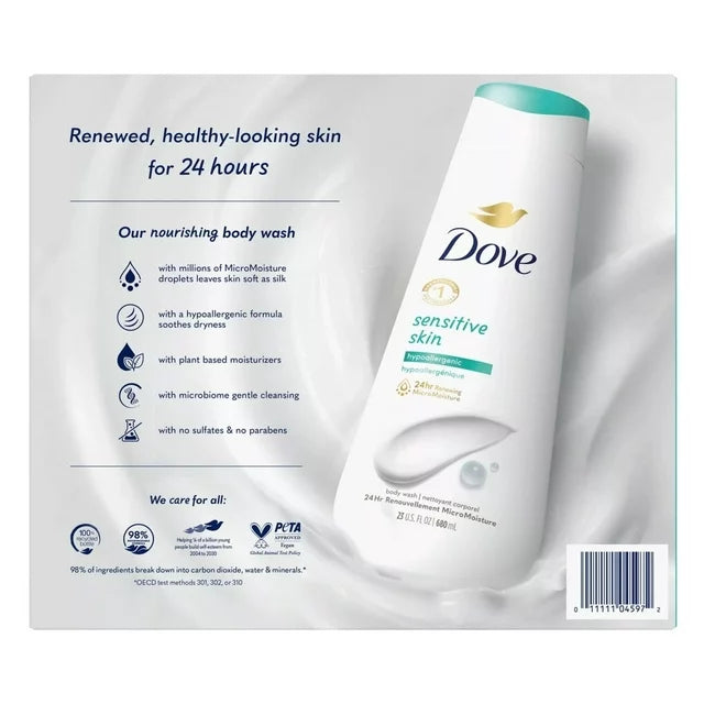 Collection of Dove Nourishing Body Wash, 23 Fluid Ounce (Pack of 3) in a gallery layout