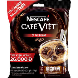 Collection of Nescafe Cafe Viet Black Iced Instant Coffee Drink Mix 35 Sachets x 16g in a gallery layout