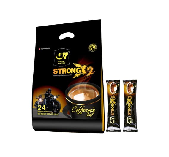 Collection of TRUNG NGUYEN G7 Strong X2 3 in 1 Instant Coffee in a gallery layout