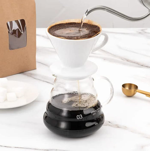 Dakoli Coffee - Supremo Blend Ground Coffee, Medium - Dark Roast, 12 Oz with 01 Coffee Dripper