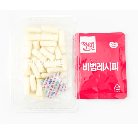 Dongwon Rose Topokki - Traditional Korean Rice Cake - 38.10 Oz ( 3 Pack/ Bag )
