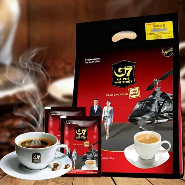 Collection of Trung Nguyen — G7 Helicopter 3 In-1 Instant Vietnamese Coffee, 1 pack of 100 single serve in a gallery layout