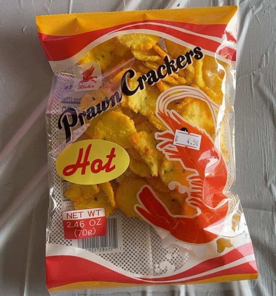 Collection of Prawn Crackers Snack, Made In Japan (2.4 Oz) - Pack of 3 in a gallery layout