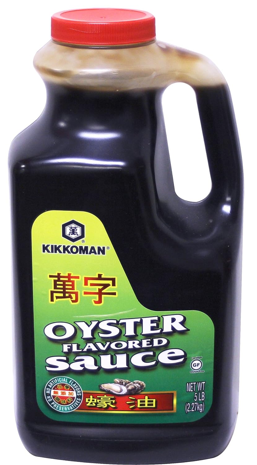 Collection of Kikkoman Oyster Flavored Sauce, No Added MSG, Green Label, 5 Pound in a gallery layout