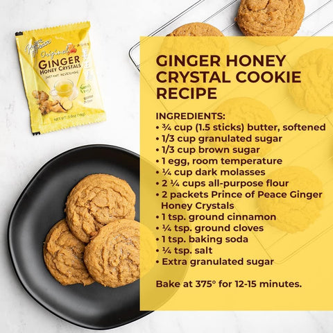 Prince of Peace Instant Ginger Honey Crystals, 30 Sachets