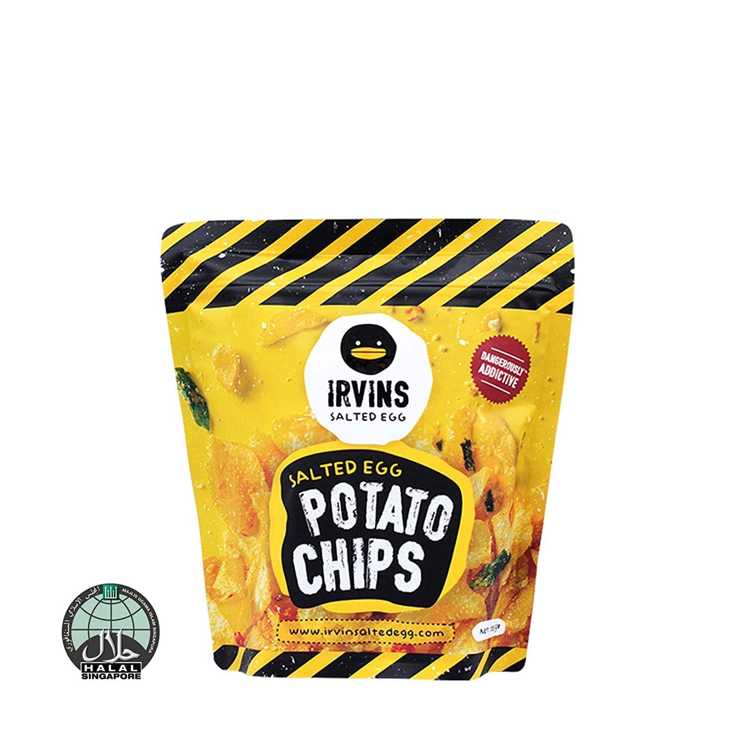 Collection of IRVINS Salted Egg Potato Chips Crisps 105g in a gallery layout