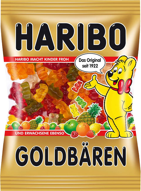 Haribo Goldbears Gummi Candy, Mini Bags, 0.4 oz, 125-count