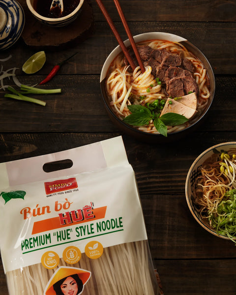 Premium Hue Style Noodles - Bun Bo Hue, 1.1 Lbs (1kg)