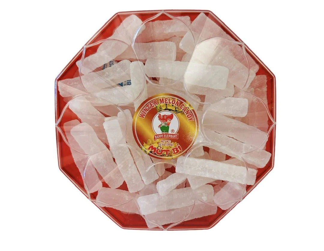 Collection of Winter Melon Candy (Mứt Bí) 200g in a gallery layout