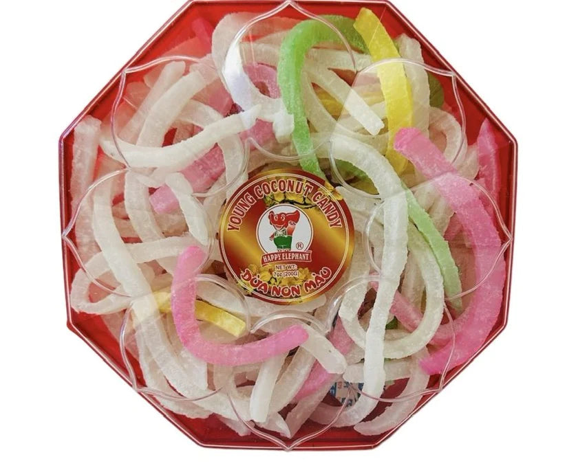 Collection of Young Coconut Candy (Mứt Dừa Non) 200g in a gallery layout