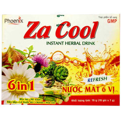 Collection of Za Cool Instant Drink Herbal Tea (10 sachet x 7g) in a gallery layout