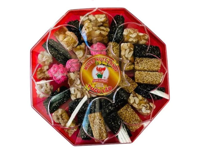 Collection of Mixed Nuts Candy (Thèo Lèo/Kẹo Đậu Phộng) 200g in a gallery layout