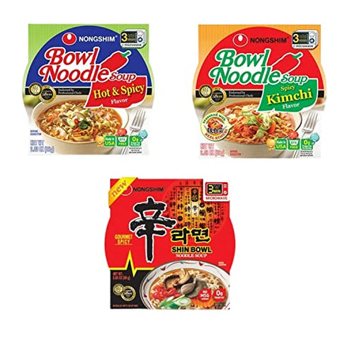 Asian Instant Ramen | Most Popular Choice Variety Bundle - Pack of 7 - Pinsot