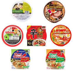 Collection of Asian Instant Ramen | Most Popular Choice Variety Bundle - Pack of 7 - Pinsot in a gallery layout