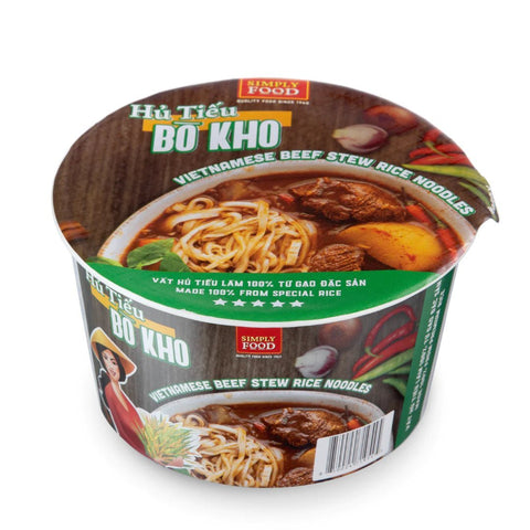 Beef Stew Rice Noodles (Hu Tie Bo Kho) 55g each/ 9 Bowls - Pinsot