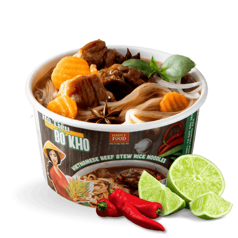 Beef Stew Rice Noodles (Hu Tie Bo Kho) 55g each/ 9 Bowls - Pinsot