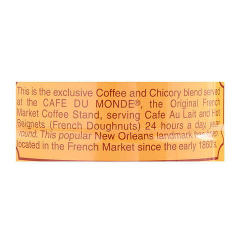 Cafe Du Monde Coffee Chicory, 15 Ounce Ground - Pinsot