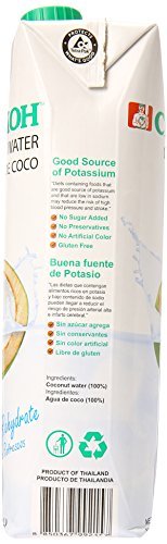 Chaokoh 100% Naturally Rehydrate Real coconut water 33.8 fl oz (pack of 12) - Pinsot