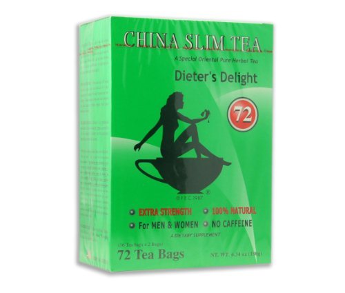 Collection of China Slim Tea (72 Tea Bags) Special Oriental Pure Herbal Tea - Pinsot in a gallery layout