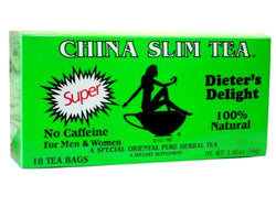 Collection of China Slim Tea Dieter's Delight 18 TEA BAGS NET WT 1.9 OZ (54 g) - Pinsot in a gallery layout