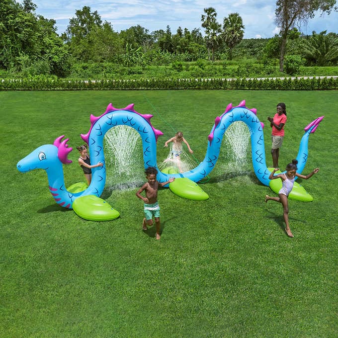 Collection of Giant Sea Splash Buddies Sprinklers for Yard – Inflatable Sprinkler for Kids – Easy and Quick Inflation – 20 ft (11 in x 62 in x 6 ft 2 in) in a gallery layout