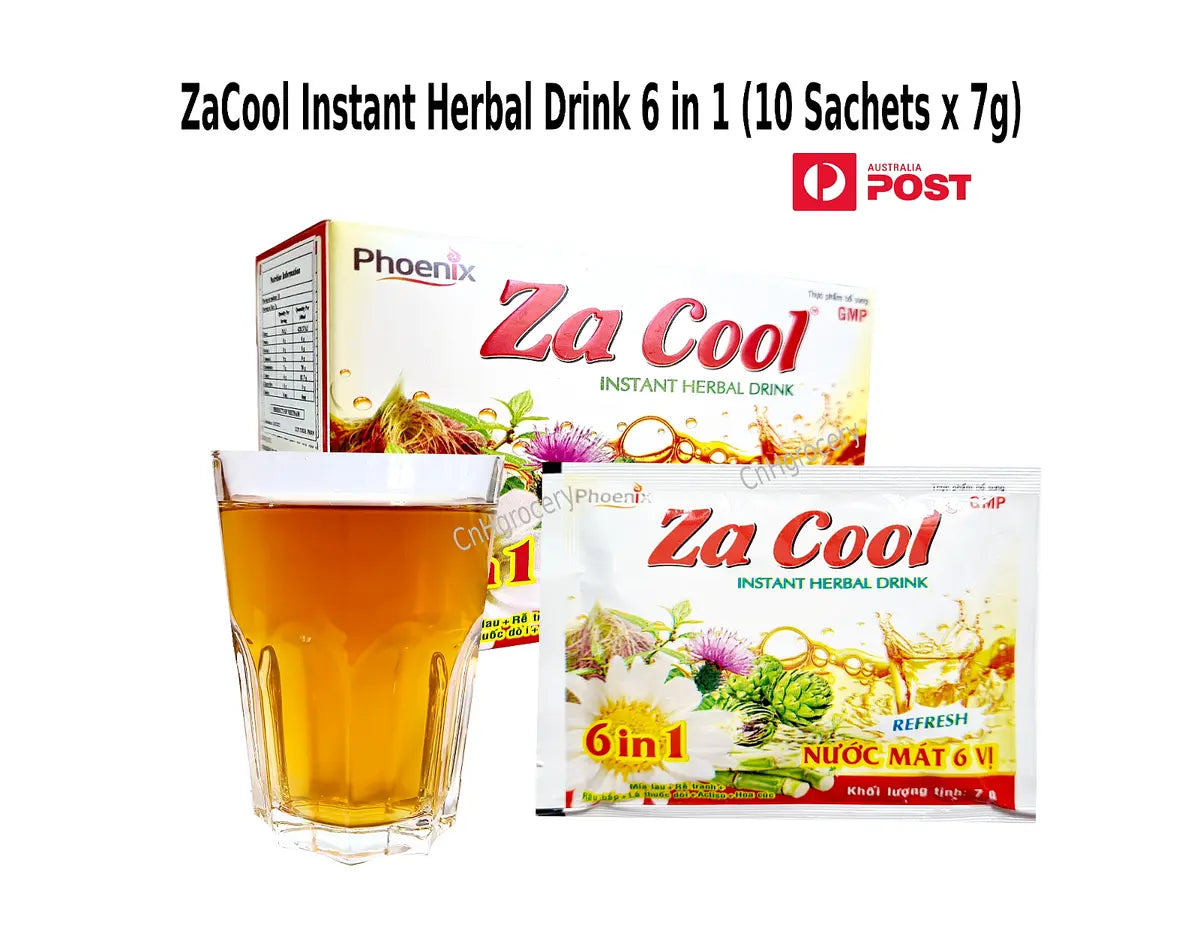 Collection of Za Cool Instant Drink Herbal Tea (10 sachet x 7g) in a gallery layout