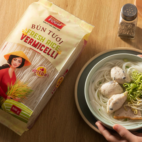 Premium Fresh Rice Vermicelli Noodles 1.1 Lbs (500g)