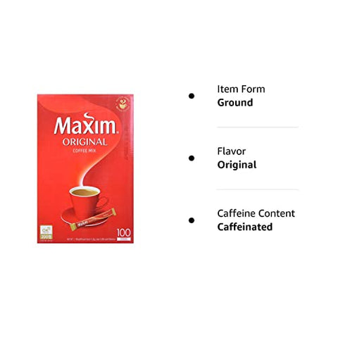 Maxim Ground Original Korean Coffee - 100pks