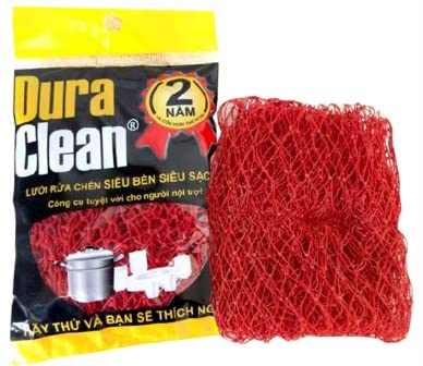 Collection of Kitchen Sponge, Multi Purpose Dishwasher, Heavy Duty Dishwashing Lưới Rửa Chén (1 Pieces, Red) in a gallery layout