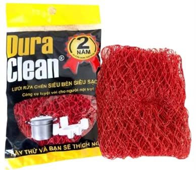 Kitchen Sponge, Multi Purpose Dishwasher, Heavy Duty Dishwashing Lưới Rửa Chén (1 Pieces, Red)