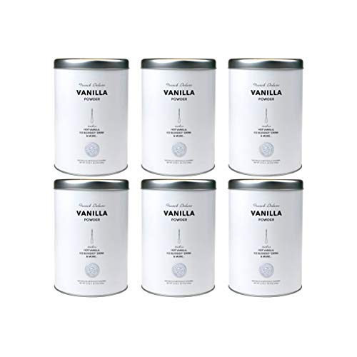 Collection of French Deluxe Vanilla Powder, Coffee and Drink Powdered Creamer, 22 Ounce Container (Pack of 6) in a gallery layout