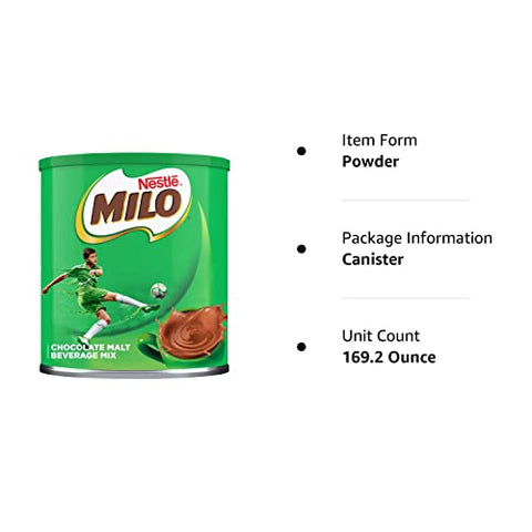 Nestle MILO Activ-Go Chocolate Malt Powder Drink Mix 14.1 oz (Pack of 12)