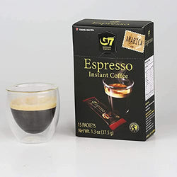 Collection of Trung Nguyen G7 Instant Coffee Espresso, 100% Arabica Coffee (15 Packets/Box, 4-Pack) in a gallery layout