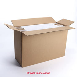 Collection of Dakoli Supplies 11x8x2 Inch Shipping Boxes 20 Pack Corrugated Cardboard Box Mailer for Small Business Mailing Packing, White in a gallery layout