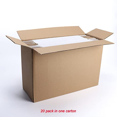 Dakoli Supplies 11x8x2 Inch Shipping Boxes 20 Pack Corrugated Cardboard Box Mailer for Small Business Mailing Packing, White