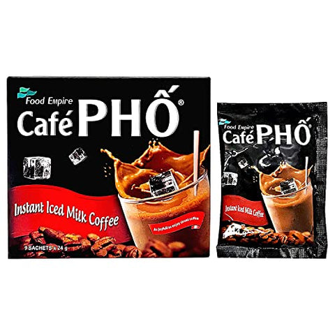 Cafe Pho Vietnamese 3in1 Instant Coffee Mix, Box of 9 Sachets