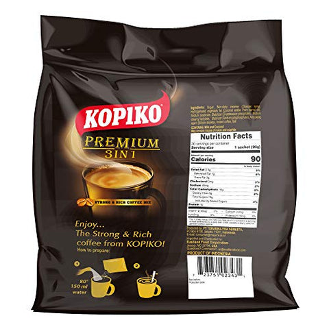 Kopiko 3 in 1 Instant Coffee, 21.2 Ounce (Pack of 1)