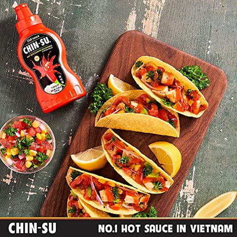 CHIN-SU Sauce The Original Vietnamese Hot Sauce, Sweet Sriracha Chili - 8.82oz  500g BIG