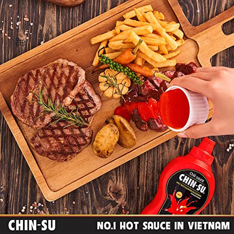 CHIN-SU Sauce The Original Vietnamese Hot Sauce, Sweet Sriracha Chili - 8.82oz  500g BIG